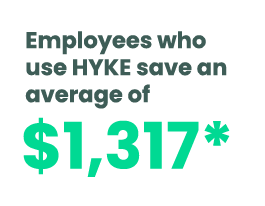 Employees who use HYKE save an average of $1,317